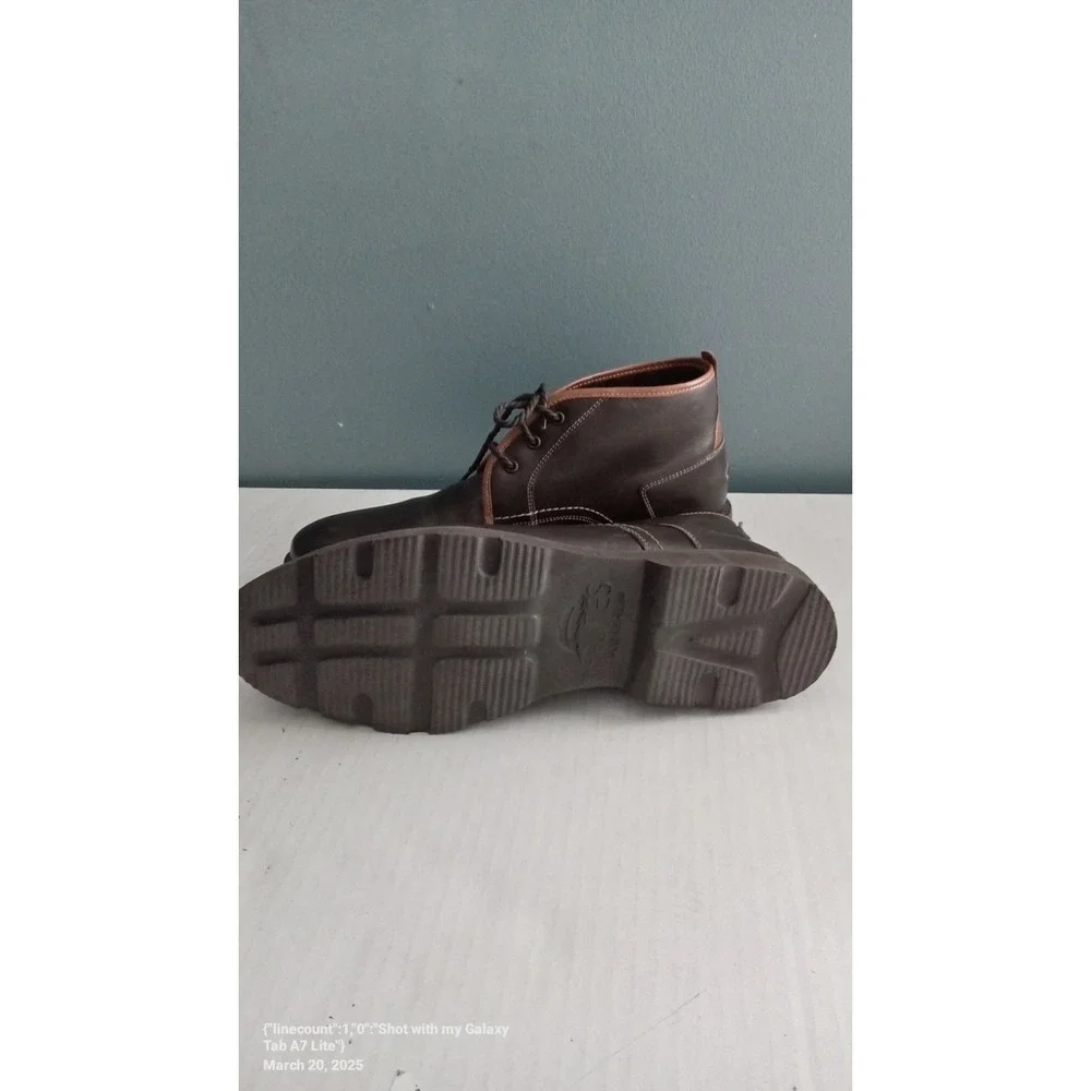 Leather Chukka Boots Ankle‎ Dress Casual Lace Up Brown Shoes